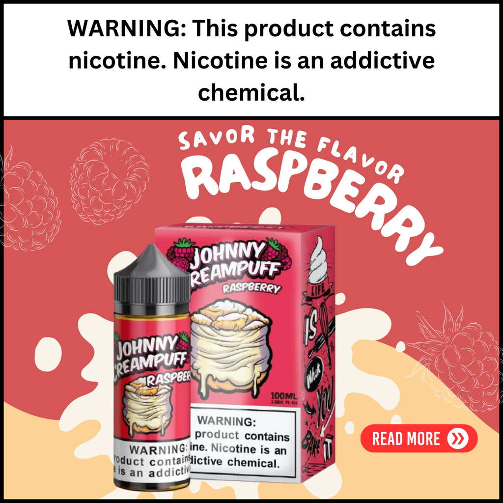 Savor the Flavor Raspberry by Johnny Creampuff 100ml Now Available! EJ Store