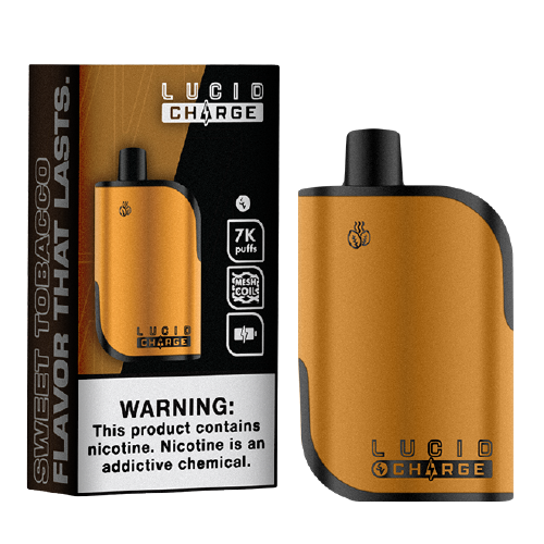Sweet Tobacco Disposable Vape (7000 Puffs) by Lucid Charge