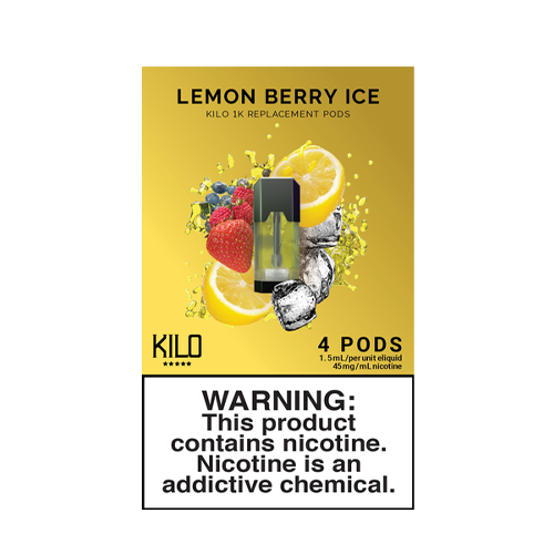 Lemon Berry Ice Pack of 4 Pods by Kilo 1K EJ Store