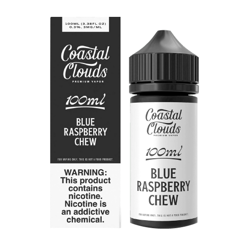 Why Vapers Love Blue Raspberry Chew 100ml by Coastal Clouds