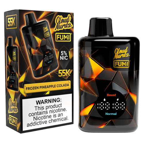 FUMI x Cloud Nurdz 55K Frozen Pineapple Colada with Dual Mesh, and 55K Puffs