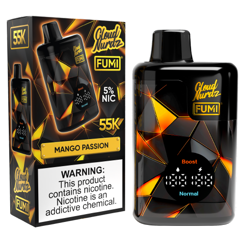 FUMI x Cloud Nurdz 55K Mango Passion a Dual Mesh Disposable with 55,000 Puffs