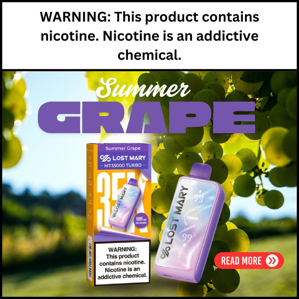 Savor the Flavor of Summer Grape – Lost Mary MT35000 Turbo 35,000 Puff Disposable Vape