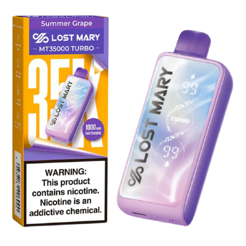Savor the Flavor of Summer Grape – Lost Mary MT35000 Turbo 35,000 Puff Disposable Vape