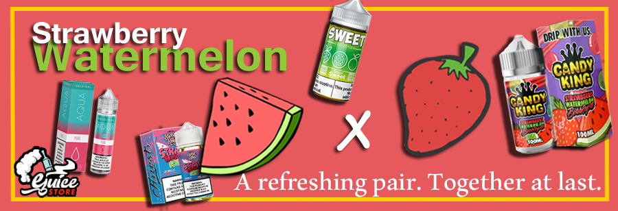 Lip-Smacking Strawberry Watermelon Mix Flavored E Juices at E Juice Store