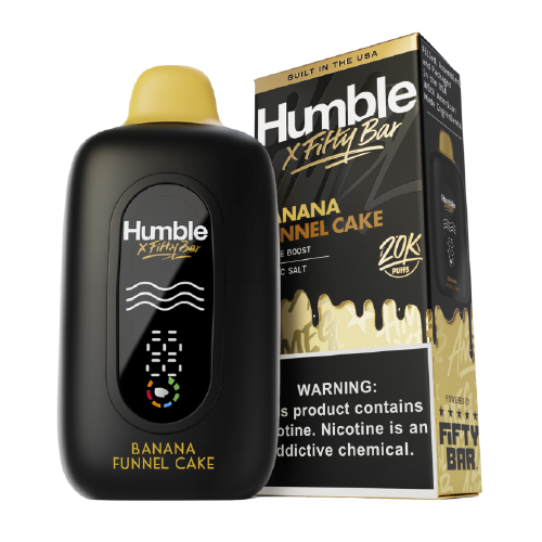 Banana Funnel Cake Disposable Vape (20000 Puffs) by Humble x Fifty Bar