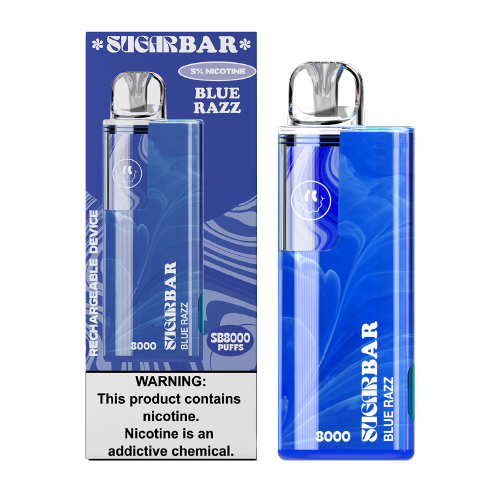 Blue Razz Disposable Vape (8000 Puffs) by Sugar Bar SB8000