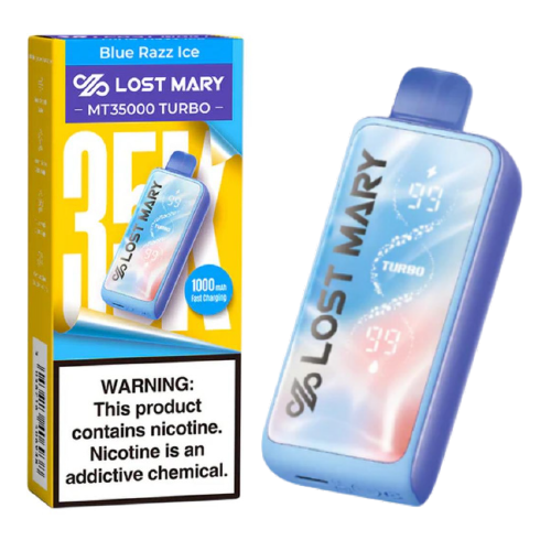 Blue Razz Ice Disposable Vape (35000 Puffs) by Lost Mary MT35000 Turbo