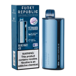 Blue Razz Ice Disposable Vape (7000 Puffs) by Funky Republic Ti7000