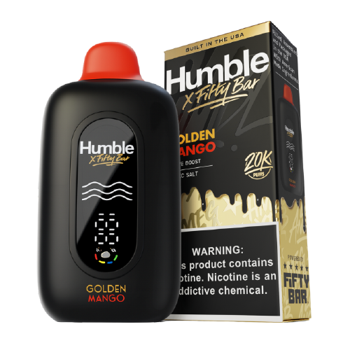 Golden Mango Disposable Vape (20000 Puffs) by Humble x Fifty Bar