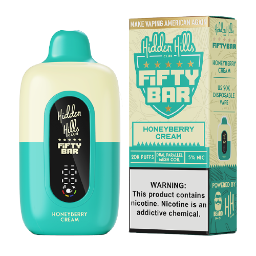 HIDDEN HILLS X FIFTY 20000 PUFF DISP - HONEY BERRY CREAM