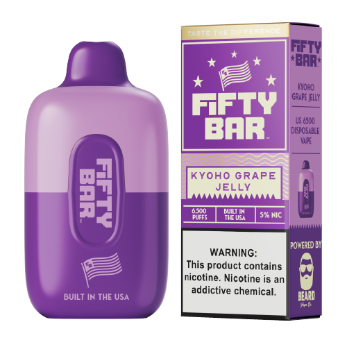 Kyoho Grape Jelly Disposable Vape (6500 Puffs) by Fifty Bar