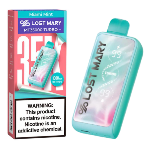 Miami Mint Disposable Vape (35000 Puffs) by Lost Mary MT35000 Turbo