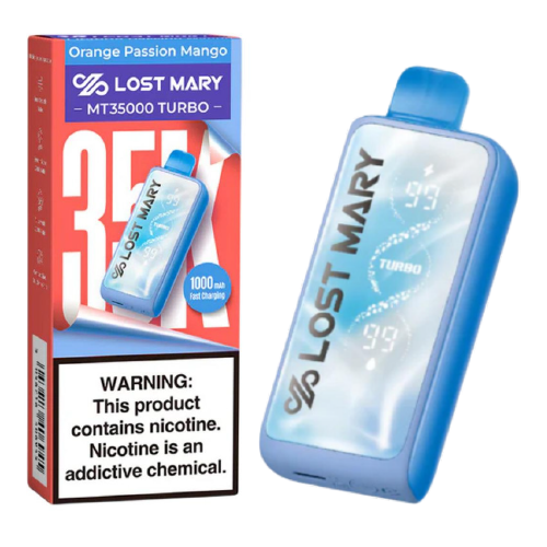 Orange Passion Mango Disposable Vape (35000 Puffs) by Lost Mary MT35000 Turbo