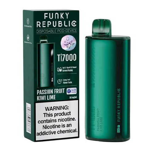 FUNKY REPUBLIC TI7000 7K PUFFS 5CT - PASSION FRUIT KIWI LIME
