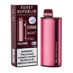 Pink Bomb (Pink Grapefruit) Disposable Vape (7000 Puffs) by Funky Republic Ti7000