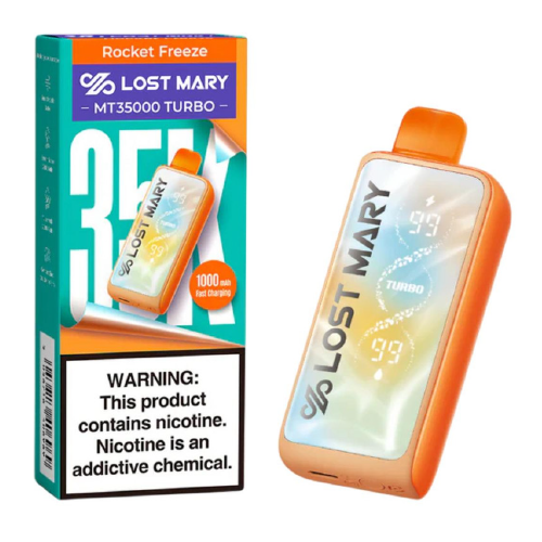 Rocket Freeze Disposable Vape (35000 Puffs) by Lost Mary MT35000 Turbo