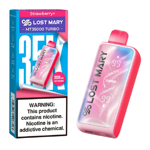 Strawberry Disposable Vape (35000 Puffs) by Lost Mary MT35000 Turbo
