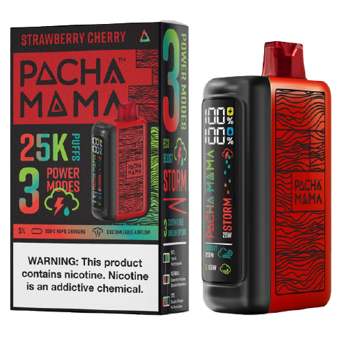 Strawberry Cherry Disposable Vape (25000 Puffs) by Pachamama 25K