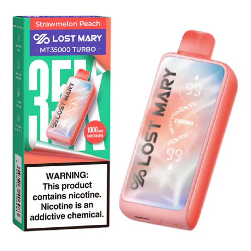 Strawmelon Peach Disposable Vape (35000 Puffs) by Lost Mary MT35000 Turbo
