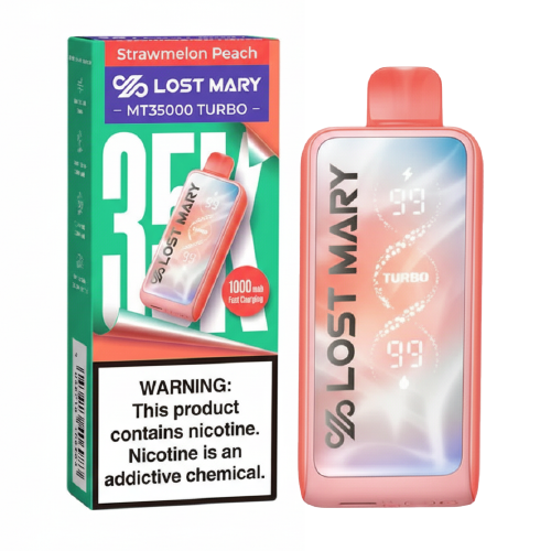 Strawmelon Peach Disposable Vape (35000 Puffs) by Lost Mary MT35000 Turbo