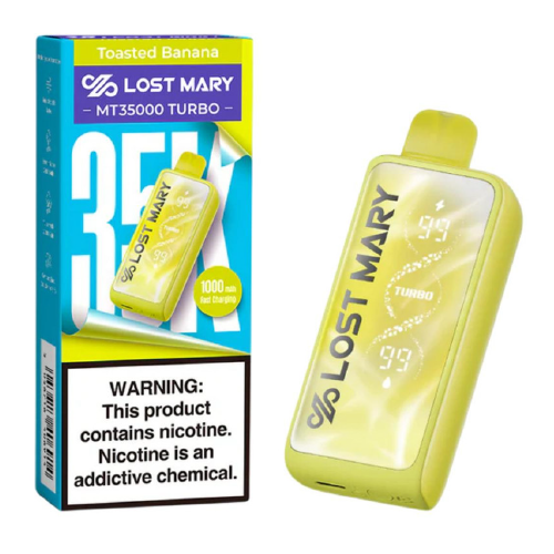 Toasted Banana Disposable Vape (35000 Puffs) by Lost Mary MT35000 Turbo