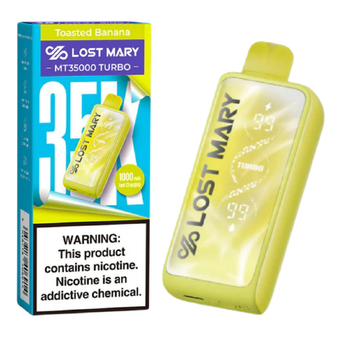 Toasted Banana Disposable Vape (35000 Puffs) by Lost Mary MT35000 Turbo