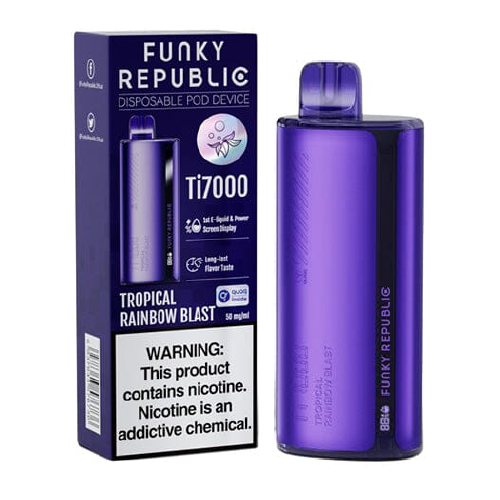 Tropical Rainbow Blast (Tropical Spoal) Disposable Vape (7000 Puffs) by Funky Republic Ti7000