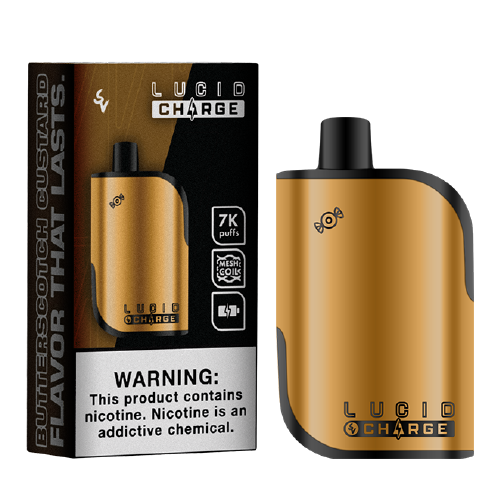 Butterscotch Custard Disposable Vape (7000 Puffs) by Lucid Charge