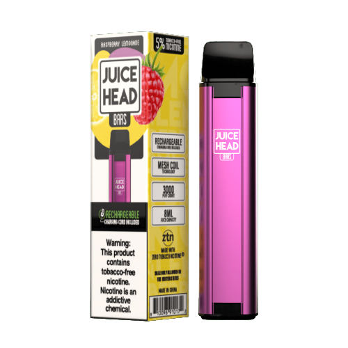 Raspberry Lemonade Disposable Pod (3000 Puffs) by Juice Head Bars