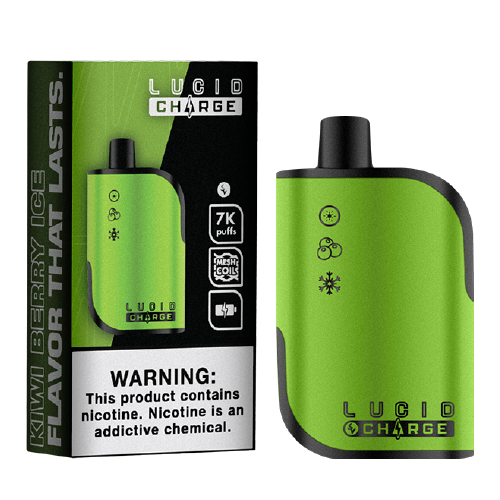 Kiwi Berry Ice Disposable Vape (7000 Puffs) by Lucid Charge