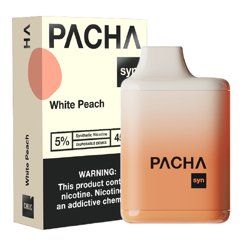 White Peach Disposable Pod (4500 Puffs) by Pachamama Syn