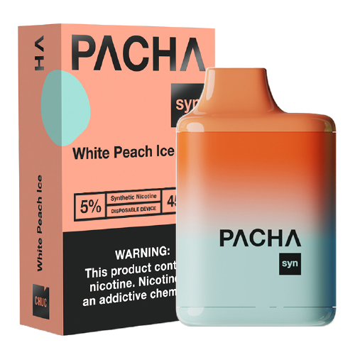 White Peach Ice Disposable Pod (4500 Puffs) by Pachamama Syn