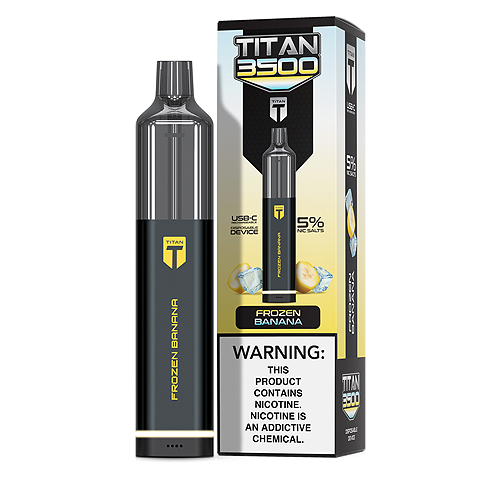 Frozen Banana Disposable Pod (3500 Puffs) by Titan 3500