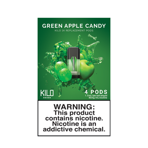 Green Apple Candy - Pack of 4 Pods by Kilo 1K