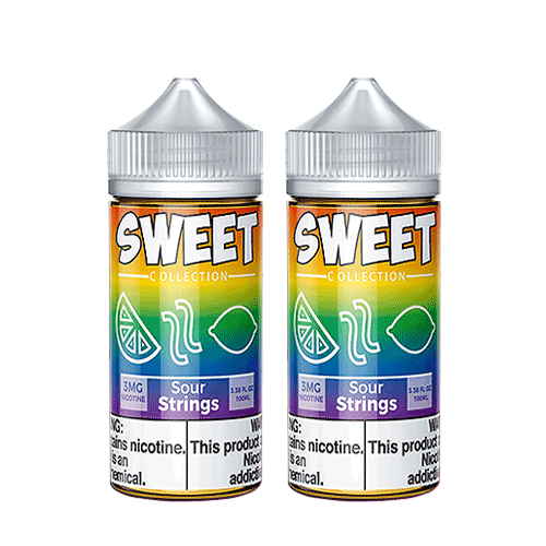 2PACK BUNDLE Sour Strings by Vape 100 Sweet Collection 200ml (2x100ml)