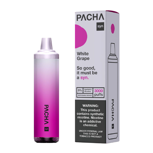 White Grape Disposable Pod (3000 Puffs) by Pachamama Syn